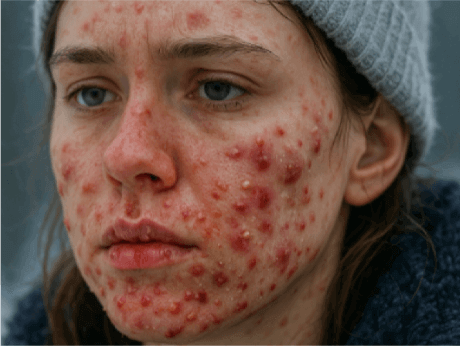 עור אקנתי חורף יובש המדריך המלא לטיפול באקנה