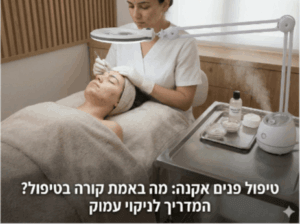 טיפול פנים אקנה