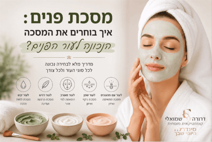 מסכת פנים - איך לבחור את המסכה הנכונה לפנים
